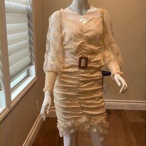 Cream lace dress